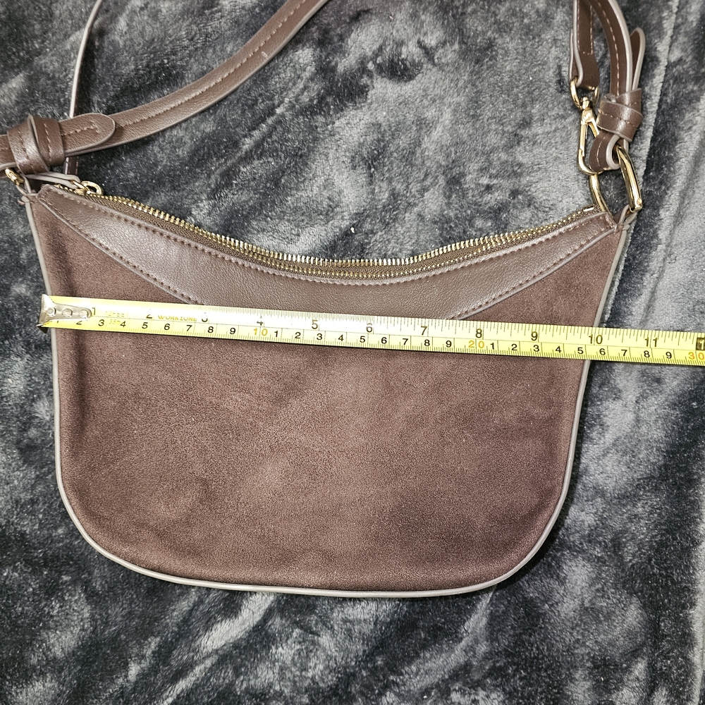 H&M Brown Suede Crossbody Bag - Picture 6 of 11